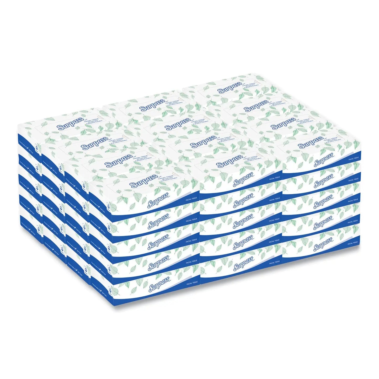 KCC21390 Facial Tissue for Business, 2-Ply, White, 125 Sheets/Box, 60 Boxes/Carton Surpass