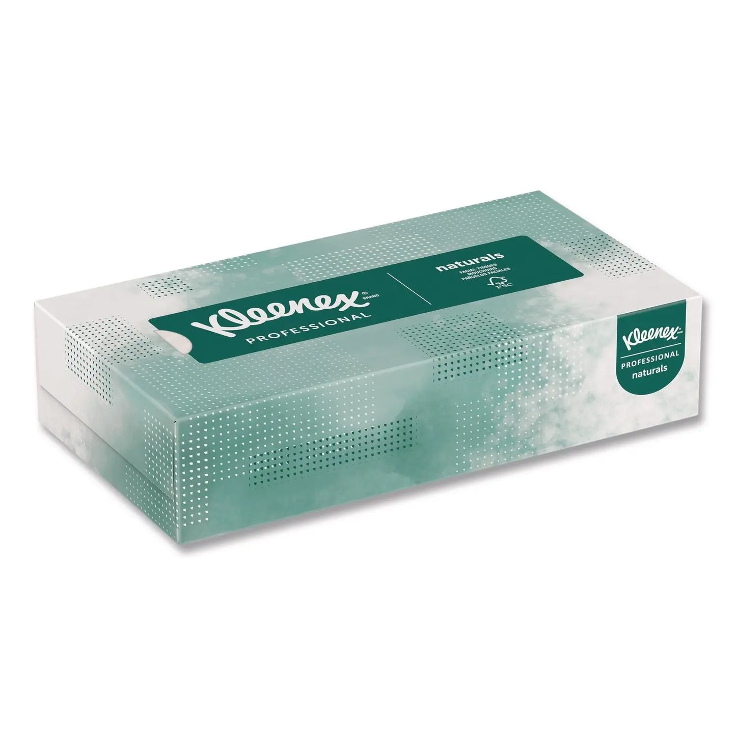 KCC21601BX Naturals Facial Tissue for Business, Flat Box, 2-Ply, White, 125 Sheets/Box Kleenex