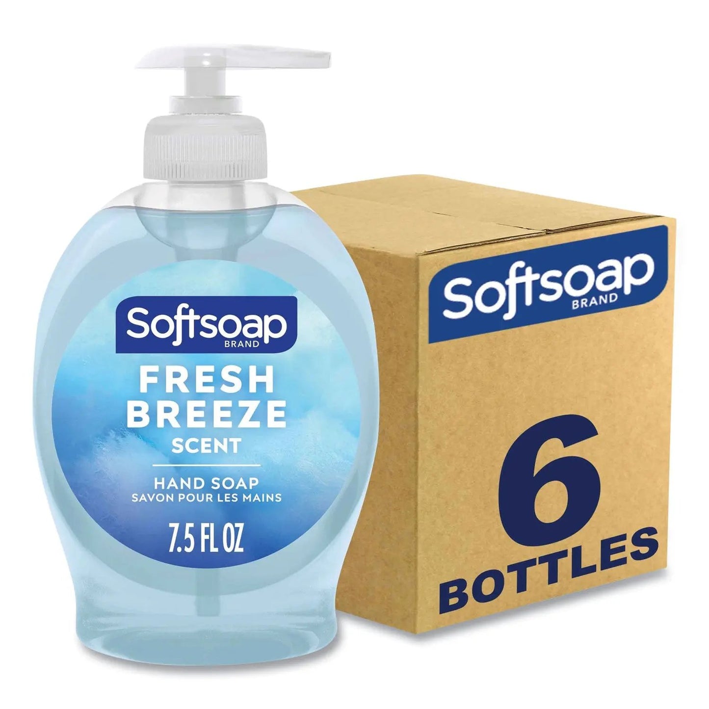 CPCUS04964CT Softsoap Liquid Hand Soap Pumps, Fresh Breeze Scent, 7.5 oz, 6/Carton Softsoap