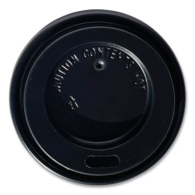 BWKHOTBL4 Hot Cup Lids, Fits 4 oz Hot Cups, Plastic, Black, 1,000/Carton