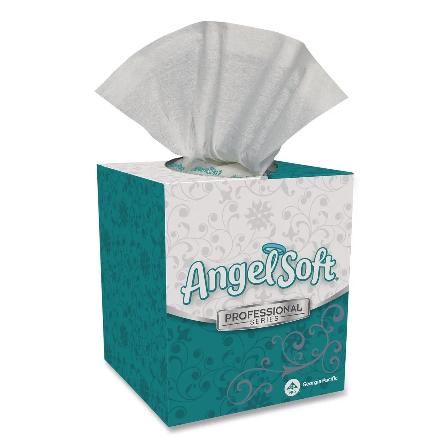 GPC46580BX Angel Soft ps Premium Facial Tissue, Cube Box, 2-Ply, White, 96 Sheets/Box Georgia Pacific Professional