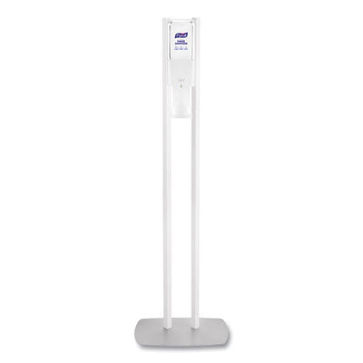 GOJ8210DS ES10 Dispenser Floor Stand with Automatic Hand Sanitizer Dispenser, 15.56 x 11.75 x 51.82, White
