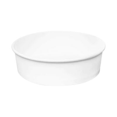 KRTFPPSB48 Food Bucket, 48 oz, 7.99" Diameter x 2.4" h, White, Paper, 270/Carton KARAT BY LOLLICUP