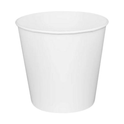 KRTCFB170W Food Bucket, 170 oz, 8.9" Diameter x 8.36" h, White, Paper, 150/Carton KARAT BY LOLLICUP