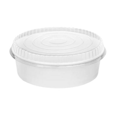 KRTFPPSBL203OPS Plastic Lid for Food Bucket, for 48 oz Buckets, Clear, Plastic, 270/Carton KARAT BY LOLLICUP