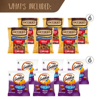 GRR70000160 Pretzel Lover's Snack Box, 38 Assorted Snacks/Box