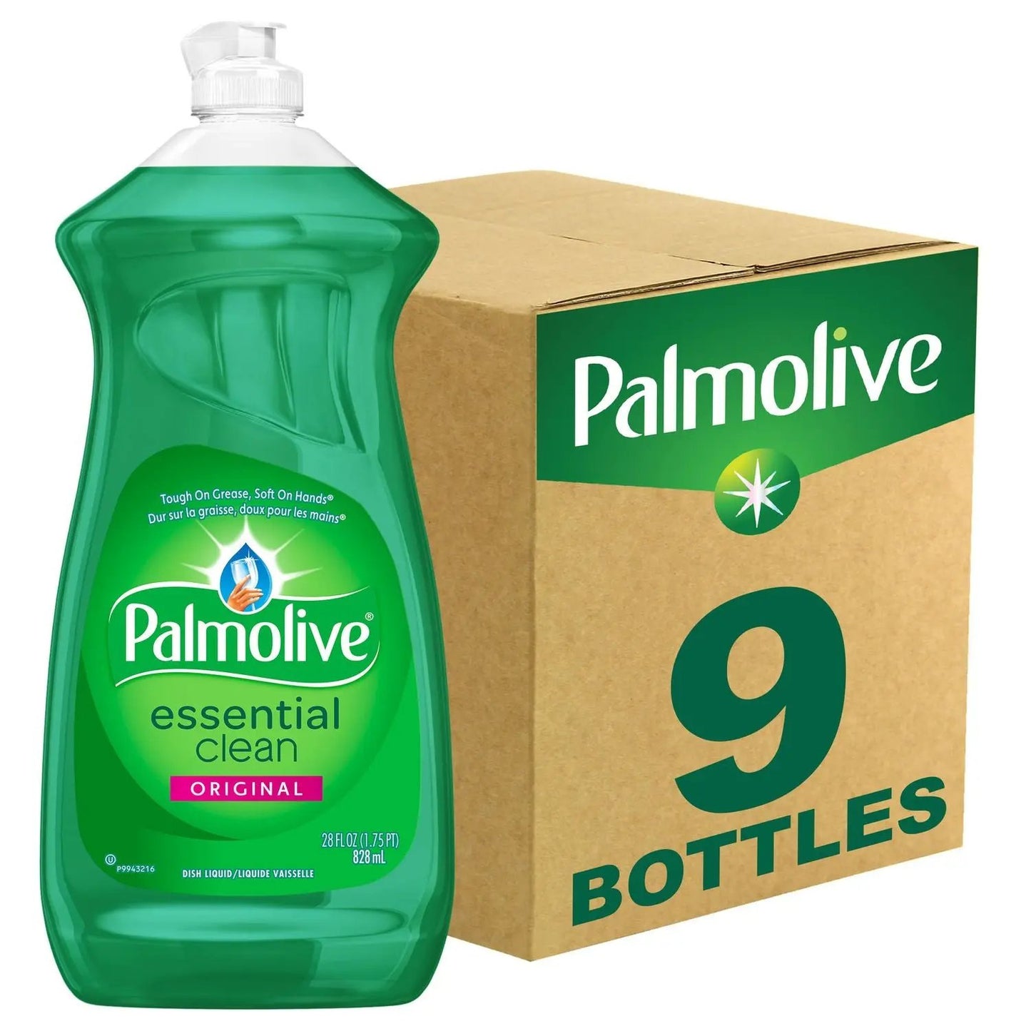 CPCUS06022A Dish Soap Liquid, Fresh Scent, 28 oz Bottle, 9/Carton Palmolive
