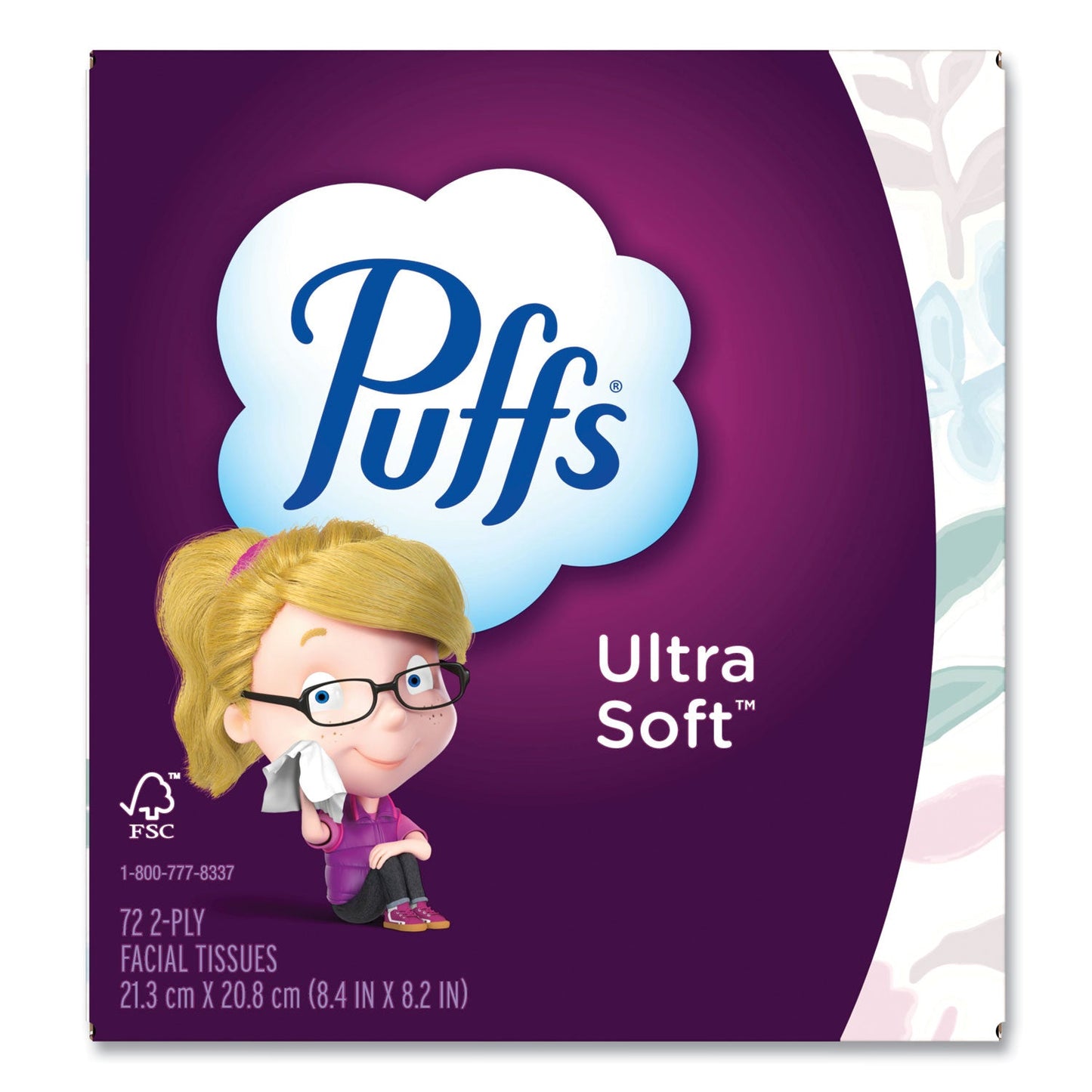 PGC97788 Ultra Soft Facial Tissue, 2-Ply, White, 72 Sheets/Box, 24 Boxes/Carton Puffs