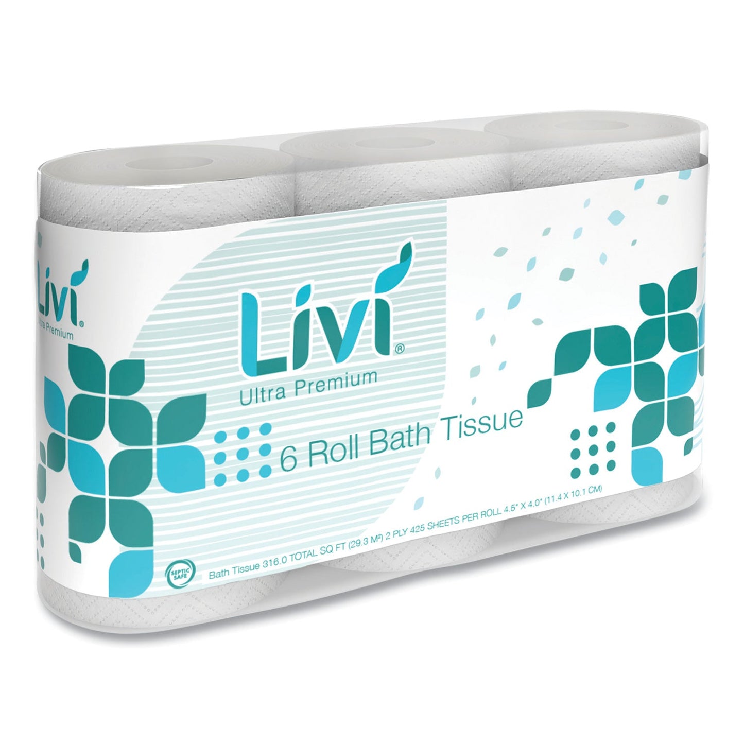 SOL292101 Bath Tissue, 2-Ply, White, 425 Sheets/Roll, 36 Rolls/Carton Livi Ultra Premium