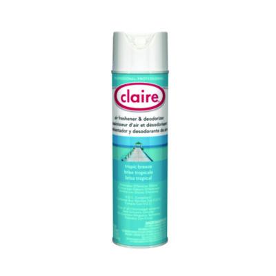 CGC165 Aerosol Air Freshener and Deodorizer, Tropic Breeze, 10 oz Aerosol Spray, 12 Cans Claire