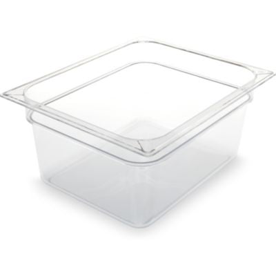 CFS10222B07 StorPlus Polycarbonate Food Pan, 8.7 qt, 10.38 x 12.75 x 6, Clear, Plastic CFS BRANDS