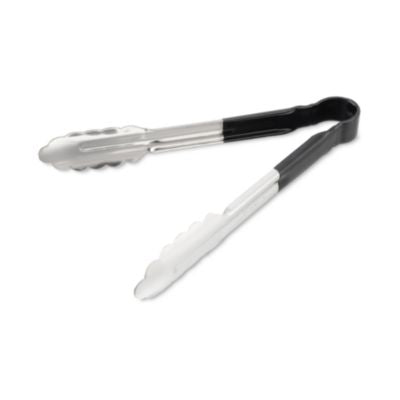 CFS60756003 Dura-Kool Tongs, Stainless Steel, 9.5", Silver/Black CFS BRANDS