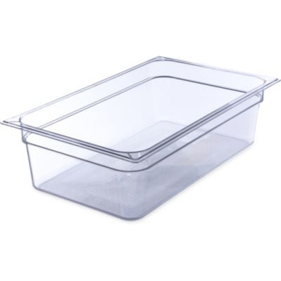 CFS10202B07 StorPlus Polycarbonate Food Pan, 19.4 qt, 12.5 x 20.75 x 6, Clear, Plastic