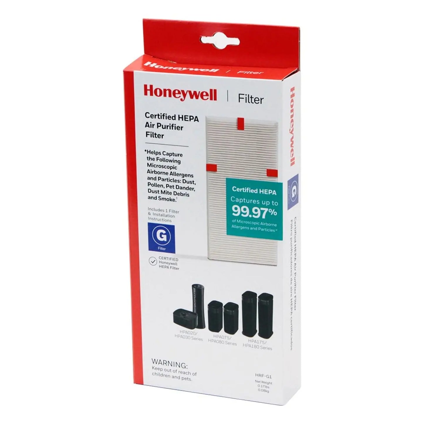 HWLHRFG1 Filter G True HEPA Air Purifier Filter, 1.5 x 10 Honeywell