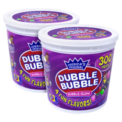 GRR60004082 Bubble Gum Assorted Flavor Twist Tub, 0.16 oz Individually Wrapped, 300/Tub, 2 Tubs/Carton