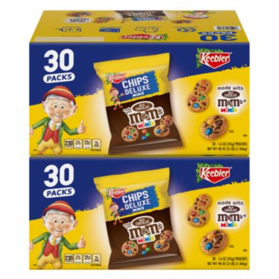 GRR60004085 M and M Cookie Packs, Chocolate, 1.6 oz Pouch, 30/Box, 2 Boxes/Carton