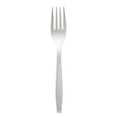 BWKFORKWHPP Heavyweight Polypropylene Cutlery, Fork, 7.09", Plastic, White, 1,000/Carton
