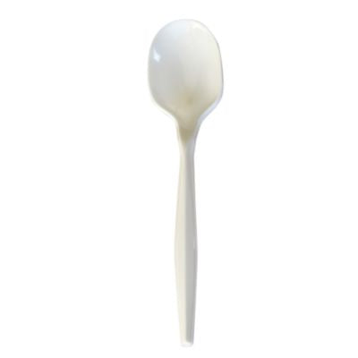 BWKSOUPMWPP Mediumweight Polypropylene Cutlery, Soup Spoon, 4.86", Plastic, White, 1,000/Carton