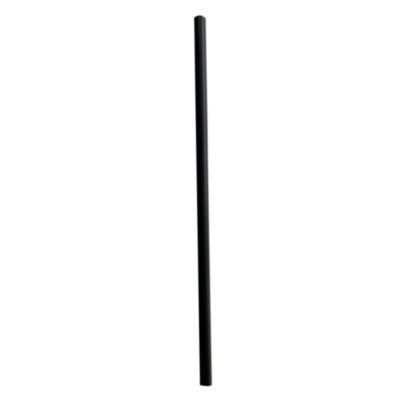 BWKJSTUW775BK Jumbo Straws, 7.75", Polypropylene, Black, 250/Pack, 50 Packs/Carton