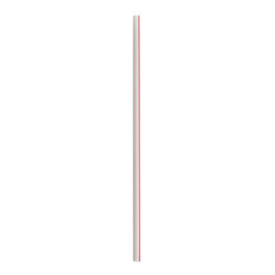 BWKJSTUW775RW Jumbo Straws, 7.75", Polypropylene, Red/White Striped, 250/Pack, 50 Packs/Carton