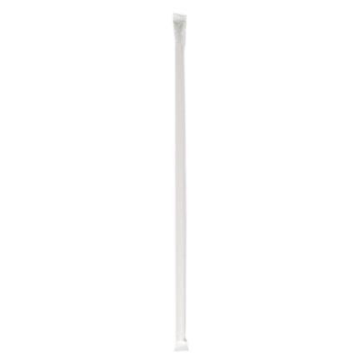 BWKJSTW1025RW Wrapped Jumbo Straws, 10.25", Polypropylene, Red/White Striped, 500/Pack, 4 Packs/Carton
