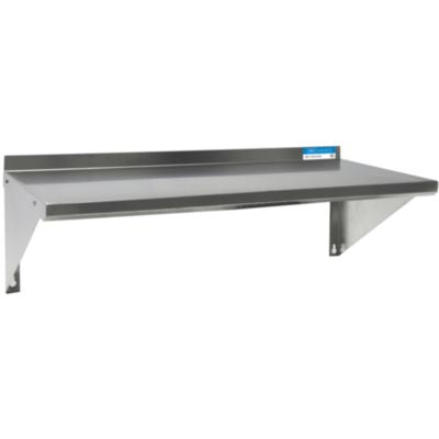 BKE2WSE1632 Stainless Steel Economy Overshelf, 32w x 16d x 11.5h, Stainless Steel, Silver, 2/Pallet