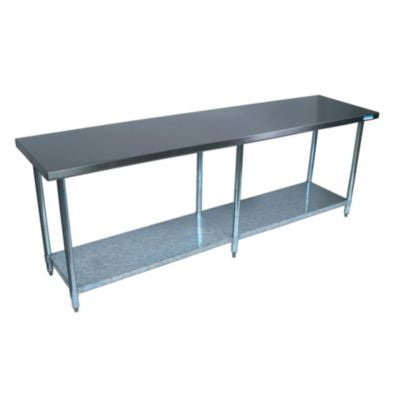 BKE2VT9630 Stainless Steel Flat Top Work Tables, 96w x 30d x 36h, Silver, 2/Pallet