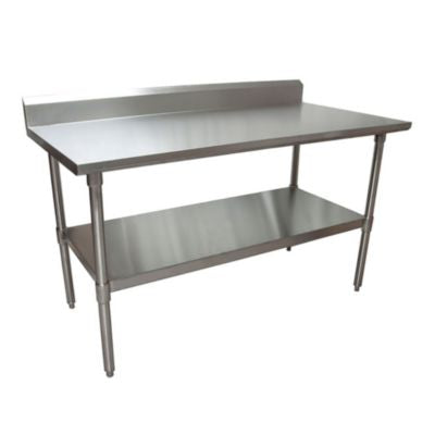 BKE2VTR56030 Stainless Steel 5" Riser Top Tables, 60w x 30d x 39.75h, Silver, 2/Pallet