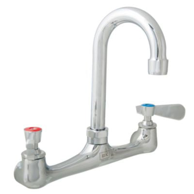 BKEBKFW8GM WorkForce Standard Duty Faucet, 12.38" Height/8" Reach, Chrome-Plated Brass
