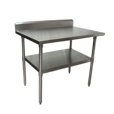 BKE2VTR54830 Stainless Steel 5" Riser Top Tables, 48w x 30d x 39.75h, Silver, 2/Pallet
