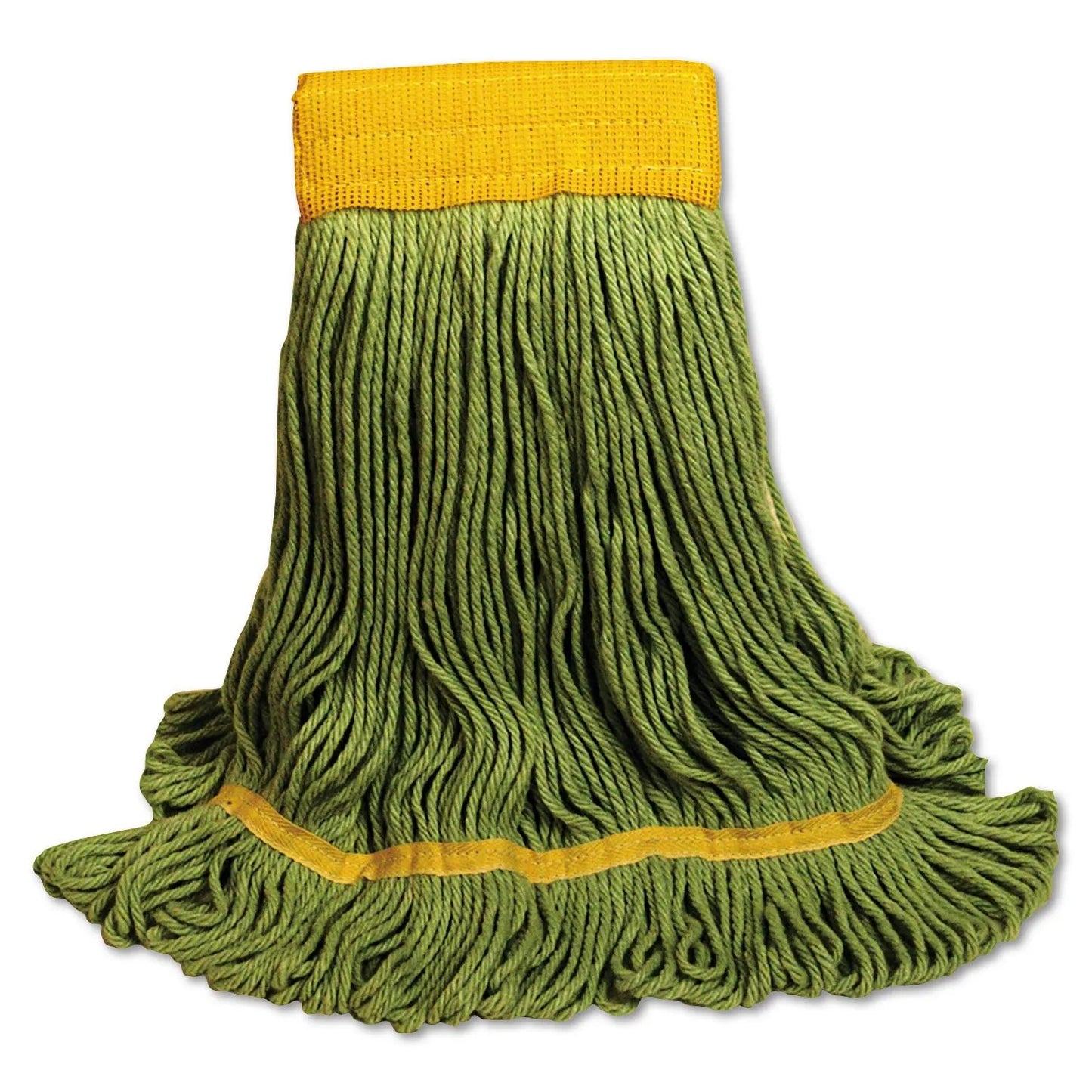 BWK1200LEA Ecomop Looped-End Mop Head, Recycled Fibers, Large Size, Green Boardwalk