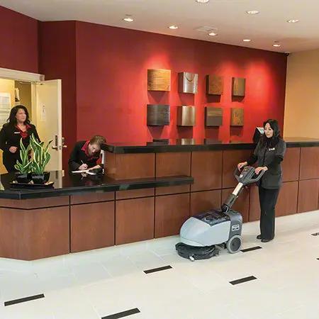 Advance SC351 Battery Micro Scrubber - 14" Compact Commercial Floor Cleaning Machine Advance