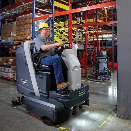 Advance SC6000 Rider Scrubber - Industrial Commercial Floor Cleaning Machine Advance