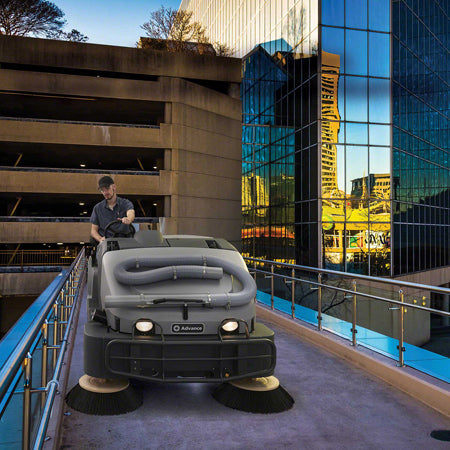 Advance SW8000 Rider Sweeper  Professional Commercial Ride-On Sweeper