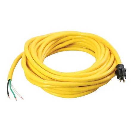 CW-D13614050 14/3 STW Power Supply Cord - 50', Yellow/Black Century
