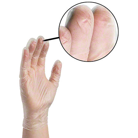 Ammex GPX3 Industrial Clear Vinyl Disposable Gloves for Professional and Industrial Use