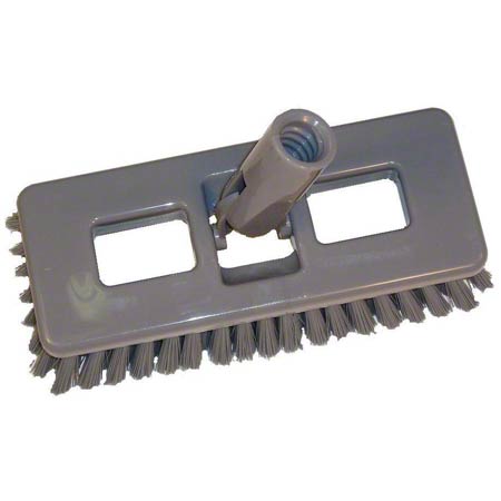 BB-230908 Better Brush Poly Fill Swivel Deck Scrub Brush - 8" x 3 1/8