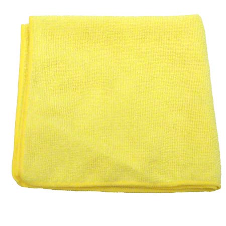 CPI MF12YEL CPI Microfiber Light Duty Cleaning Cloth - Yellow