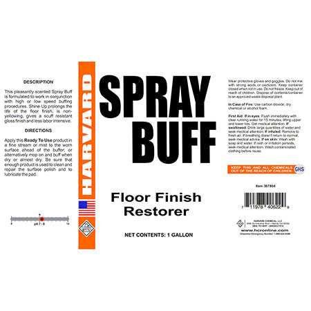 HAR-367804 Harvard Spray Buff Spray On Finish Restorer - Gal.