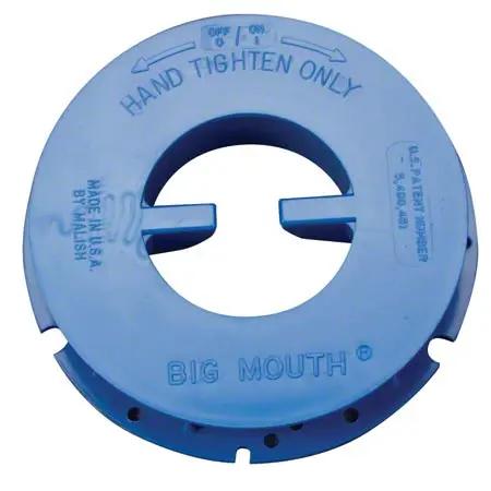 MAL-792455 Malish Big-Mouth Pad Centering Device - Blue Right Handed Thread Malish