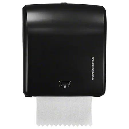 VON-T866-B Von Drehle Compact 8" Roll Towel Dispenser - Black Marcal