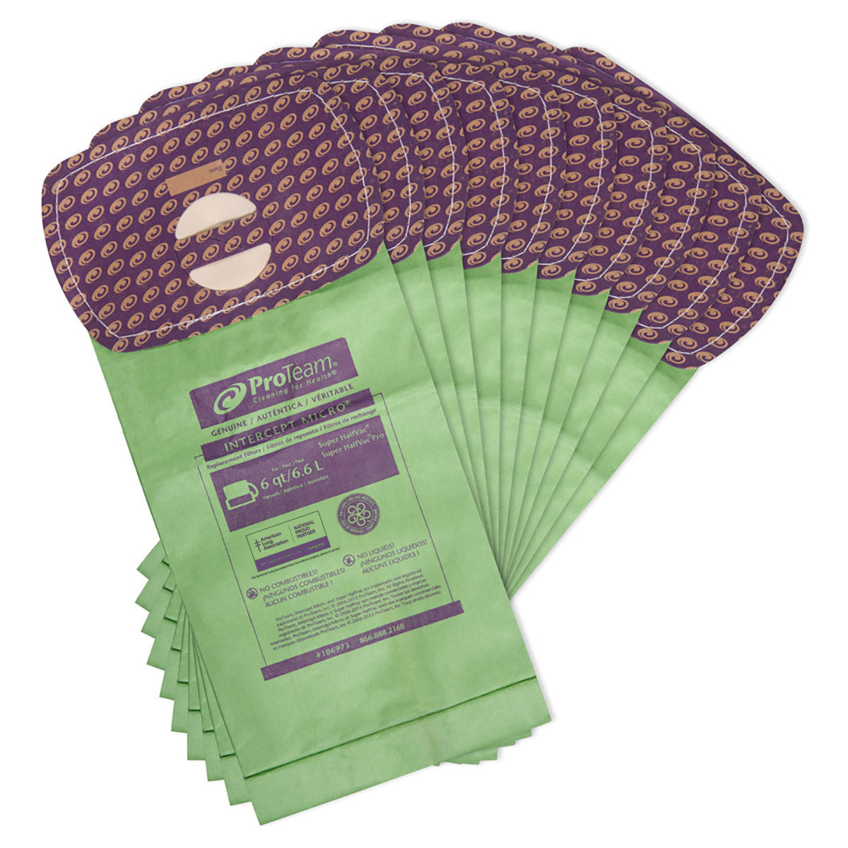 PRO-106973 INTERCEPT MICRO FILTER, SUPER HALFVAC, CLOSED COLLAR, 10-PACK