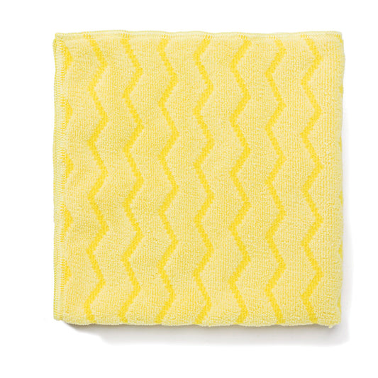 RCPQ610 Reusable Cleaning Cloths, Microfiber, 16 X 16, Yellow, 12/carton RUBBERMAID COMMERCIAL PROD.