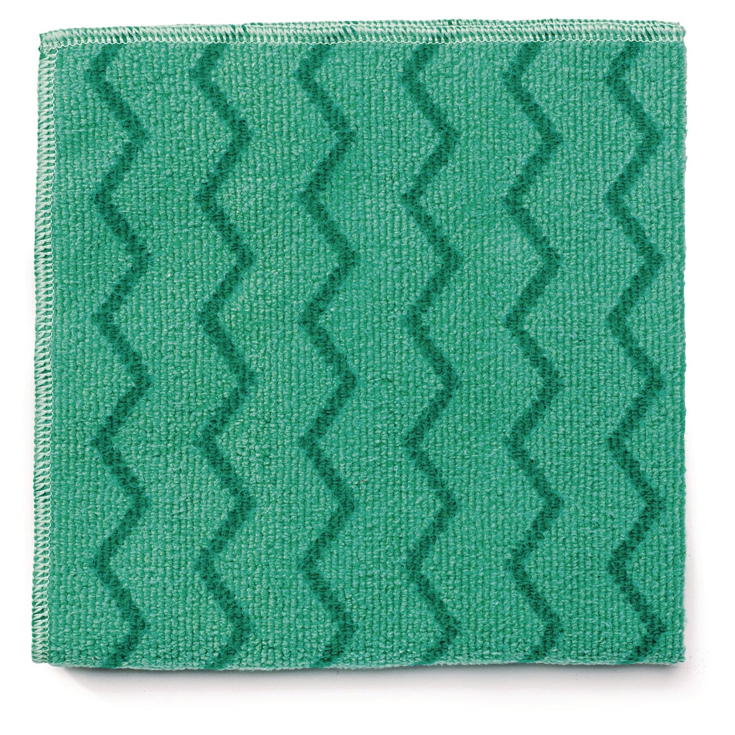 RCPQ620 Reusable Cleaning Cloths, Microfiber, 16 X 16, Green, 12/carton RUBBERMAID COMMERCIAL PROD.