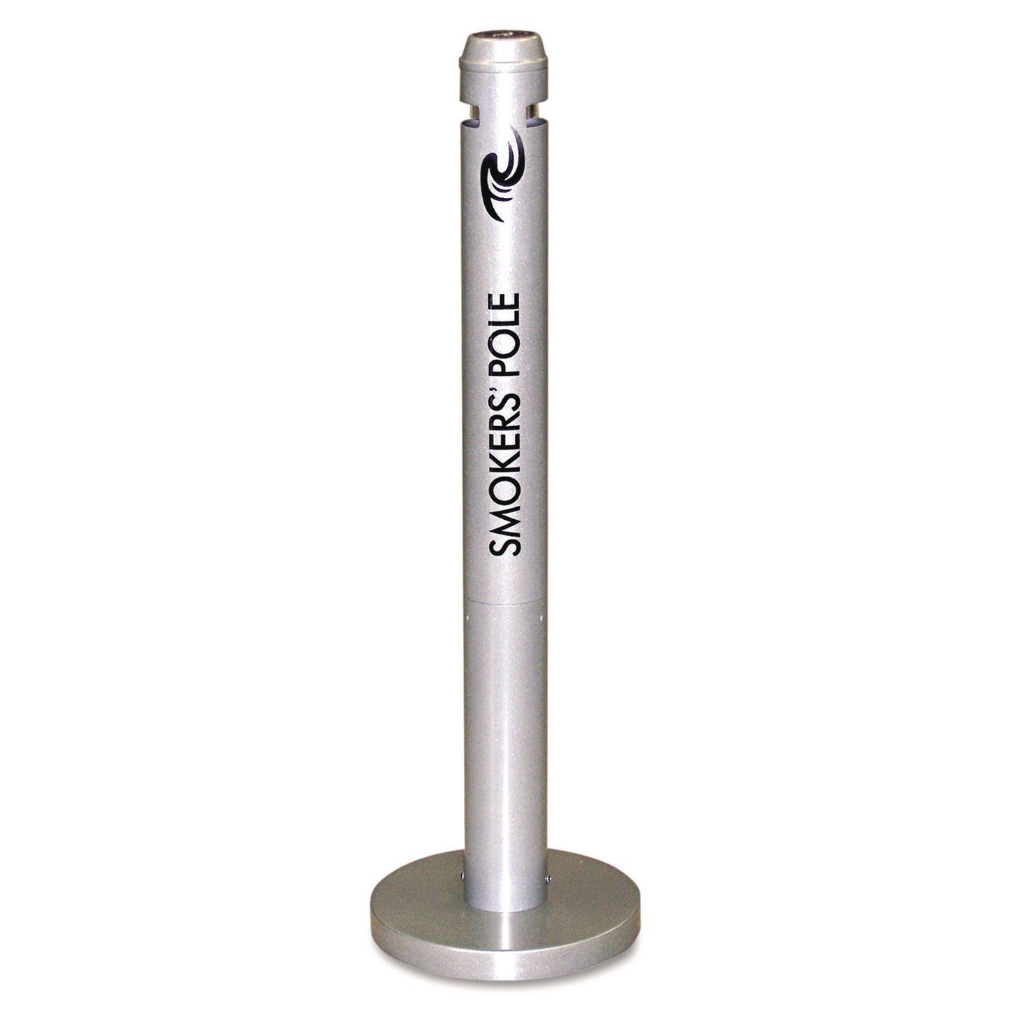 RCPR1SM Smoker's Pole, Round, Steel, 0.9 gal, 4 dia x 41h, Silver