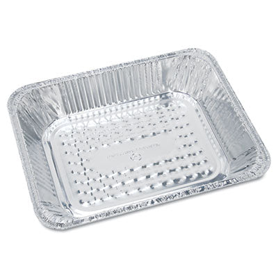 HFA205930 Aluminum Oblong Container, 1 lb, 4.56 x 5.56 x 1.63, Silver, 1,000/Carton
