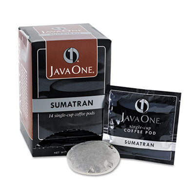 JAV60000 Coffee Pods, Sumatra Mandheling, Single Cup, 14/box