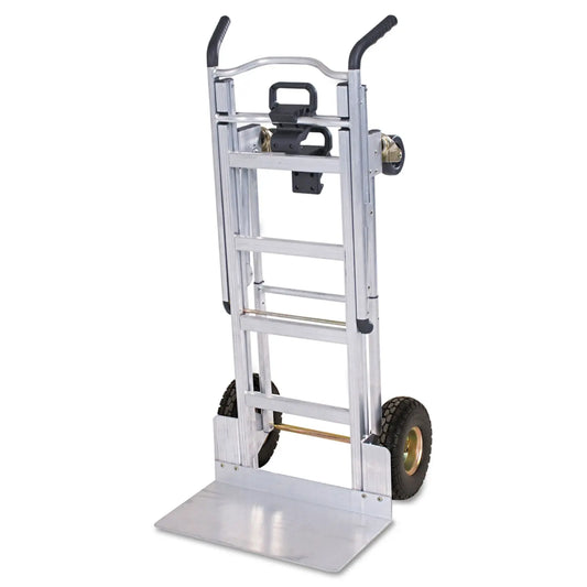 CSC12312ABL1E 3-in-1 Convertible Hand Truck, 800 lb to 1,000 lb Capacity, 21.06 x 21.85 x 48.03, Aluminum Cosco