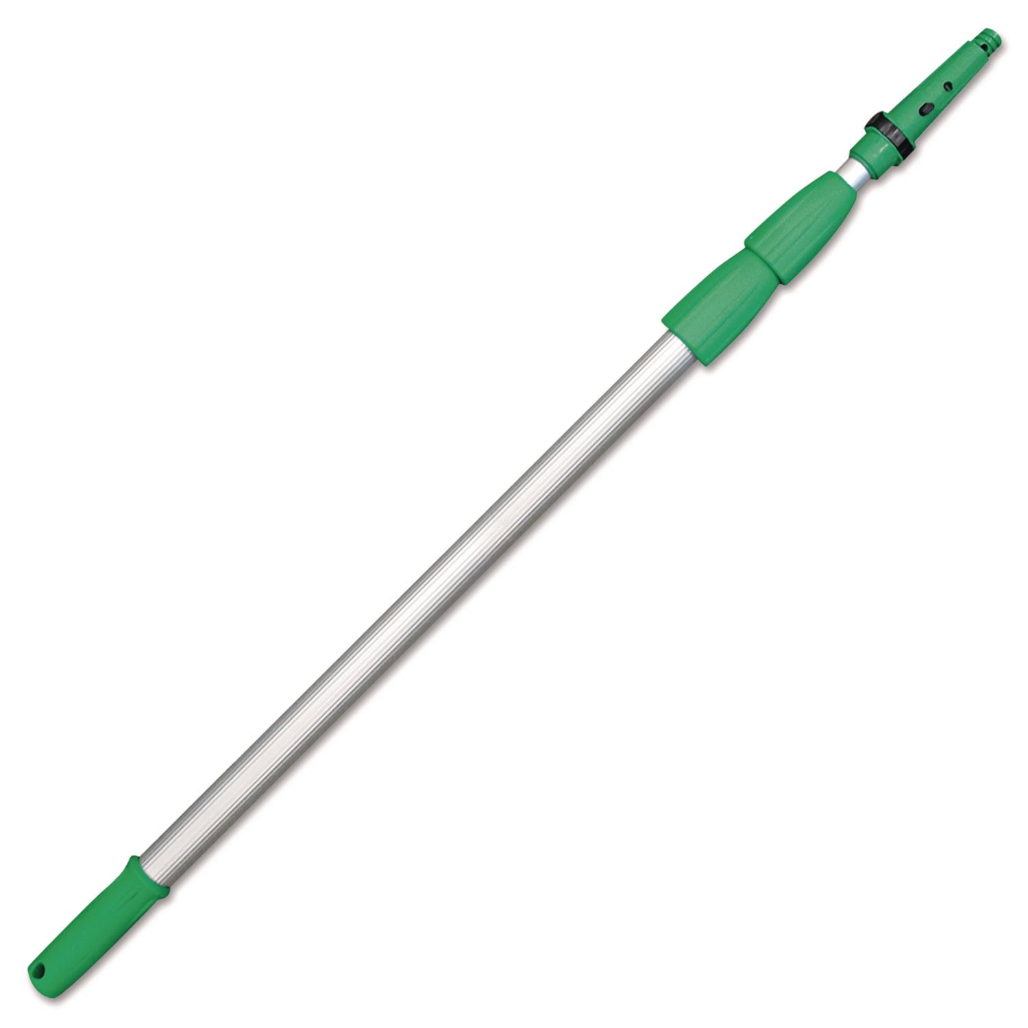 UNGED900 Opti-Loc Extension Pole, 30 Ft, Three Sections, Green/silver Unger