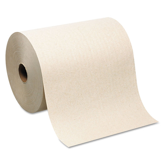 GPC26480 SofPull Hardwound Roll Paper Towel, Nonperforated, 1-Ply, 7.87" x 1,000 ft, Brown, 6 Rolls/Carton